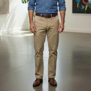 Izod Classic Cut 36x30 Men's Khaki Chinos (PA-08)